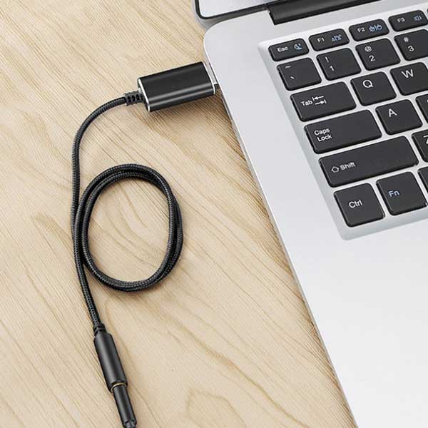 【イヤホンジャックがないPCに】USB to 3.5mm 変換アダプタ オーディオ変換 ケーブ...