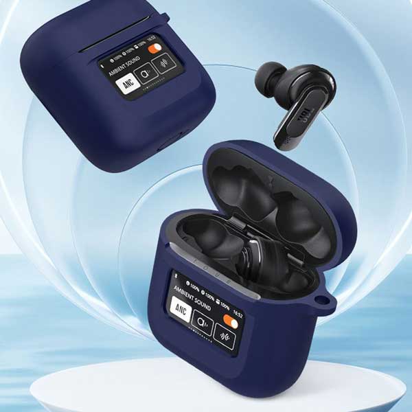 ロールショップの【タッチパネルも 傷から守る】JBL Tour Pro 2 ケース シリコン カバー 保護ケース tour pro2 対応 イヤホンケース おしゃれ 耐衝撃 保護 送料無料｜アングル2