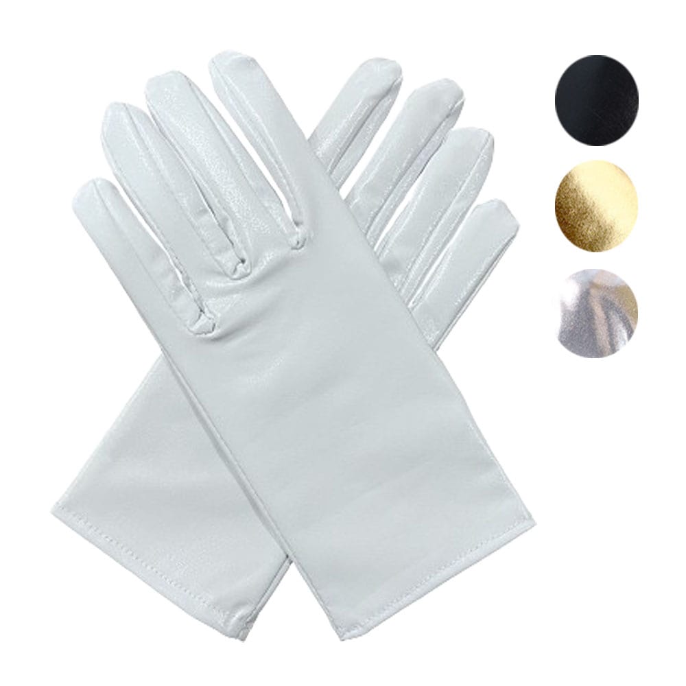 【コーデを格上げフェイクレザー】手袋 レディース ショート フェイクレザー グローブ おしゃれ かっこいい ダンス 衣装 コスプレ パーティー 結婚式 送料無料