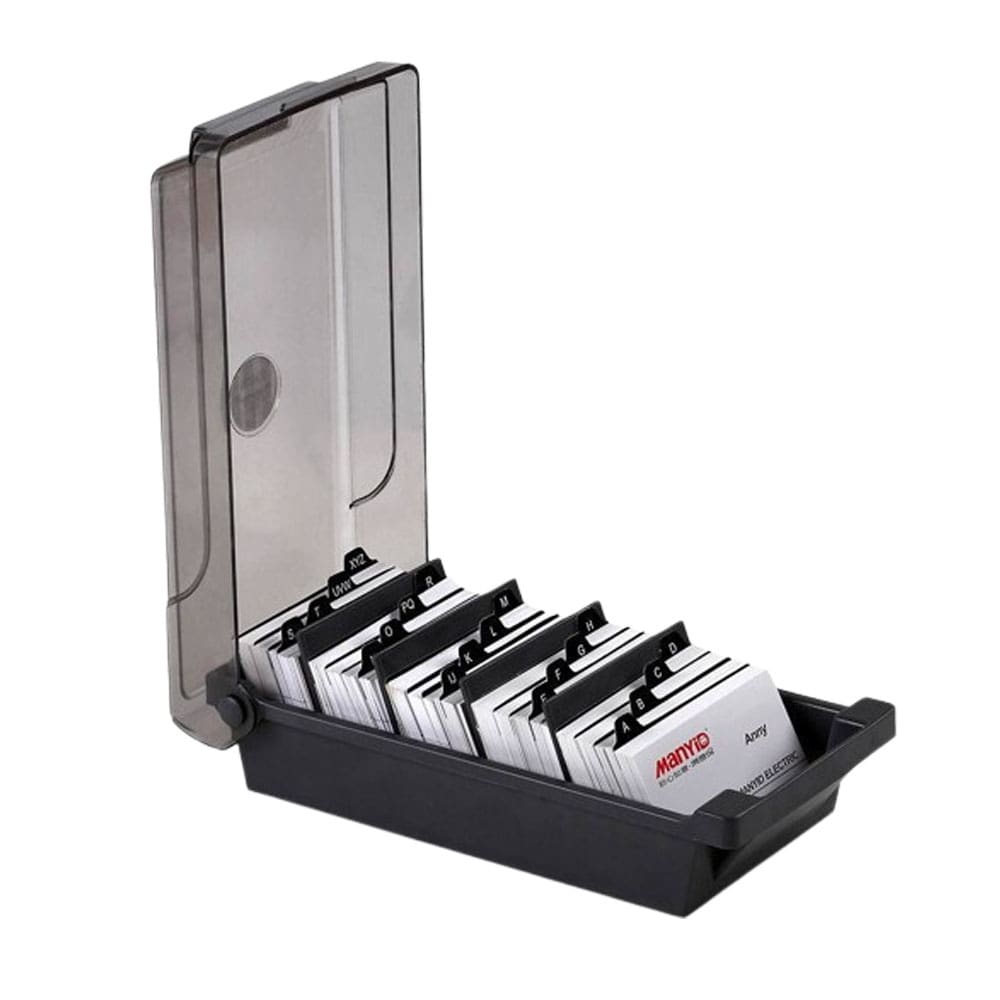 名刺ケース 透明 デスクトップ ホルダー 収納 ボックス カード ディスプレイ ラック メンズ プラスチック アクリル クリア 単層 横