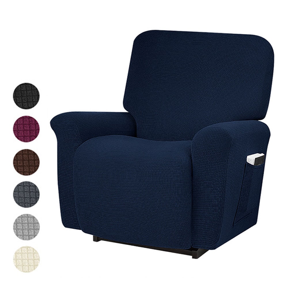 【伸縮フィットで丸洗いOK】マッサージチェアカバー 4点セット 洗える 汚れ防止 傷隠し 1人掛け リクライニングチェアカバー フルカバー 送料無料