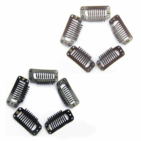 【BLACK FRIDAY P5倍】 【ウィッグのズレ防止に】 ワンタッチ クリップ 5個セット ウィッグ エクステ 固定ピン