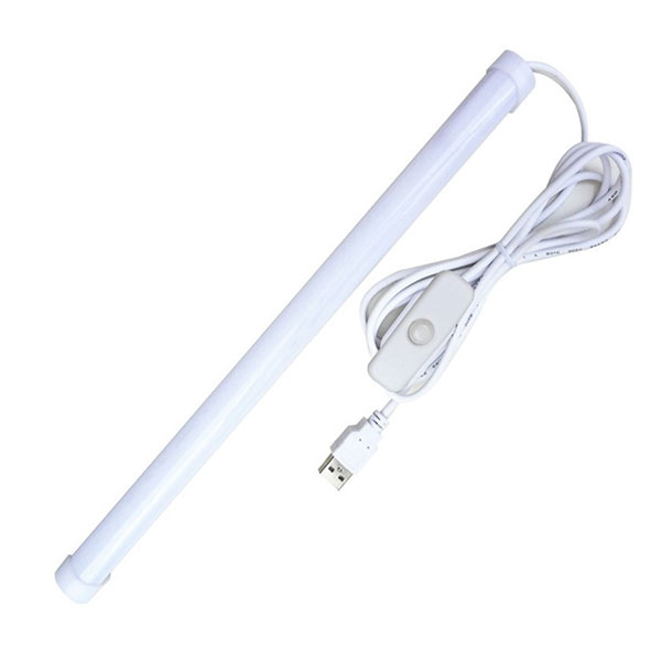 LEDライト USB LEDバーライト 32cm 高輝度 電球色 電球 LED スイッチ USB接続 明るい 照明 スリム