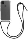 Google Pixel 4a ケース ネック ショルダー ストラップ付き スマホ シリコン カバー 紐付き 斜めがけ(2)