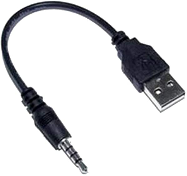 USB 2.0 ケーブル to 3.5mm ブラック ケーブルステレオミニプラグ 0.2m