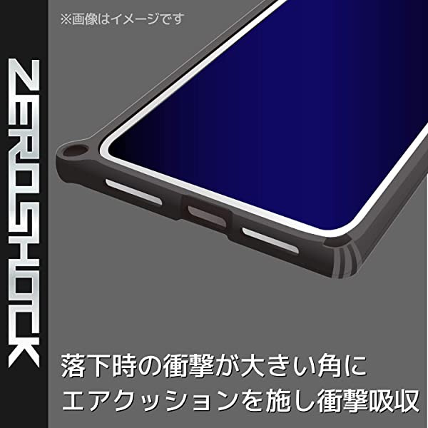 iPhone XR ケース 衝撃吸収 ZEROSHOCK フラップタイプ TPU素材採用 落下時の衝撃から本体を守る カモフラ ブラック