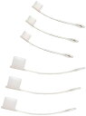 USB Type-C オス USB A オス ケーブル用 保護カバーキャップ 脱落防止ソフト 3個+3個入 白 半透明