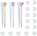 シリコンモールド ペン形 【3個セット】 レジン 型 シリコンモールド 筆 星 月 ハート 流砂のペン UVレジン型 鏡面仕上げ レジンモールド かわいい レジ...