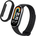 Xiaomi Smart Band 8 ケース 保護カバー ガラスフィルム ケース 一体型新デザイン 3Dエッジ 超薄型 PC 装着簡単 耐衝撃 高透過率 指紋...