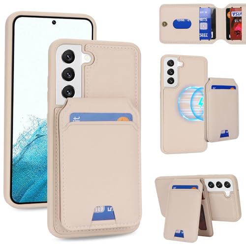 乐天商城 - Galaxy S22 5G SC-51C SCG13 ケース MageSafe 分離型 手帳型 車載 スマホホルダー 財布型 カバー 手帳型ケース 両用 2way 内蔵マグネット ホワイト 送料無料