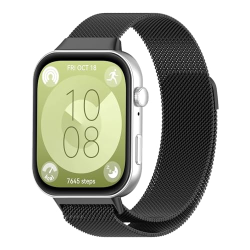 乐天商城 - Huawei Watch Fit 4 Pro / Fit 4 / Fit 3 バンド ステンレス 金属ベルト 時計ストラップ マグネット式 メッシュ 交換ベルト ステンレス鋼 ミラネーゼストラップ スマートウォッチストラップ クイックリリース 交換バンド 調節可能 コンパチブル Huawei Watch ...
