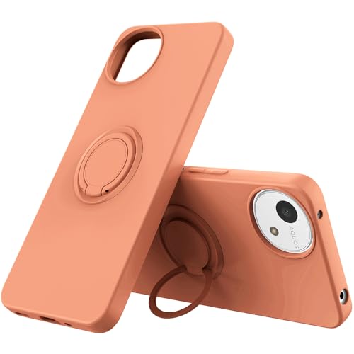 乐天商城 - AQUOS wish4 ケース リング付き AQUOS wish 4 SH-52E リング スマホケース 携帯ストラップ スマホリング かわいい スマホ バンカーリング スマホカバー AQUOS wish4 カバー (オレンジ) 送料無料