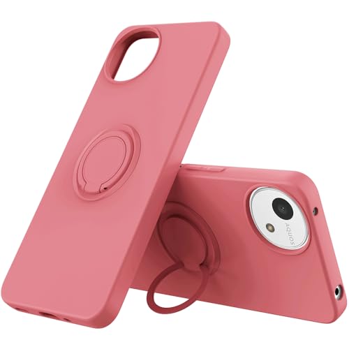 樂天商城 - AQUOS wish 4 ケース リング付き AQUOS wish 4 SH-52E リング スマホケース 携帯ストラップ スマホリング かわいい スマホ バンカーリング スマホカバー AQUOS wish4 カバー (レッド) 送料無料