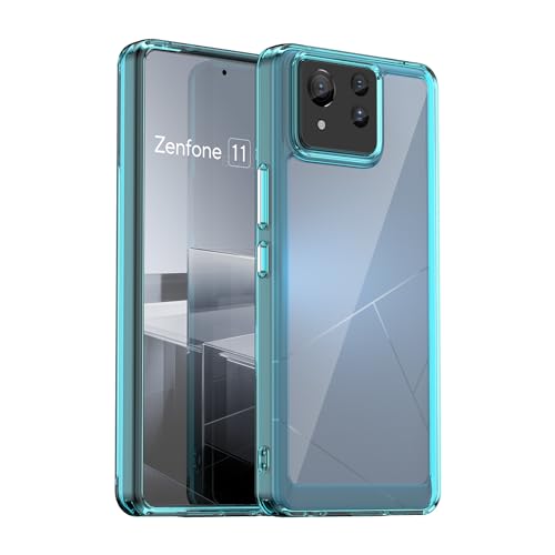乐天商城 - Zenfone 11 Ultra ケース 軽量 超薄型 TPU + PC 透明 カバー Asus Zenfone 11 Ultra 専用 耐衝撃 衝撃吸収 指紋防止 擦り傷防止 レンズ保護 着脱簡単 (ペールブルー) 送料無料