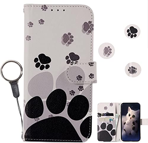 乐天商城 - iPhone 16 ケース 手帳型 ストラップ付き おしゃれ かわいい 猫 スマホケース スマホカバー カード収納 軽量 耐衝撃 手帳型ケース 財布型 人気 TPU スタンド機能 保護 耐衝撃 男女兼用 ホワイト 送料無料