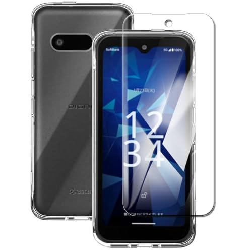 樂天商城 - DIGNO BX3 / DIGNO SX4 フィルム + ケース 強化ガラス 硬度9H 保護フィルム 耐指紋 撥油性 反射低減 飛散防止処理 保護ケース 耐衝撃 薄型 カバー 滑り止め 着脱簡単 [1枚ガラスフィルム+ 1枚ケース] 送料無料