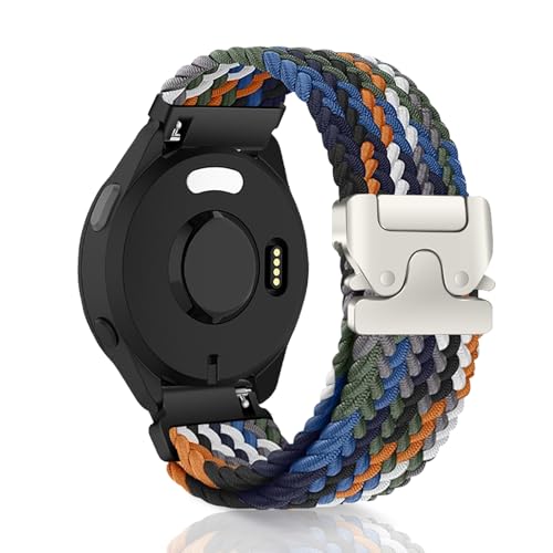 樂天商城 - Garmin Forerunner 165 / Forerunner 165 Music / Garmin Vivoactive 5 交換バンド 20mm バンド 腕時計バンド パラシュートスタイルのバックル 時計バンド ベルト ナイロン 編み込み Garmin Forerunner 165 交換ベルト - (グデニムブルー) 送料無料