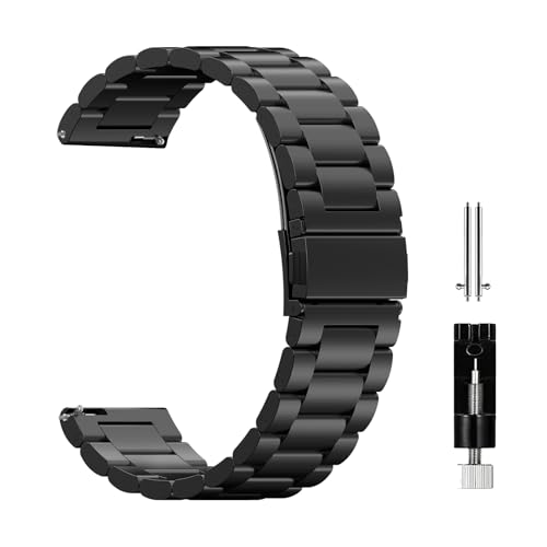 乐天商城 - スマートウォッチ ベルト 18mm 交換バンド ステンレス ウォッチバンド 金属バンド 調整簡単 腕時計バンド 金属ベルト 長さ調整器具付き スマートウォッチ ベルト 18ミリ 20ミリ 22ミリHuawei Samsung Amazfit Garmin Xiaomi Ticwatchなどです 交換ベルト (ブ ...