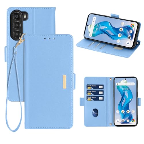 樂天商城 - Nubia S 5G ケース 手帳型 レザーケース PUレザー スマホカバー スマホケース 財布型 カード収納 マグネット開閉 カメラ保護 横置きスタンド機能 ストラップ付き 耐摩擦 耐衝撃 全面保護 (Nubia S 5G ブルー) 送料無料