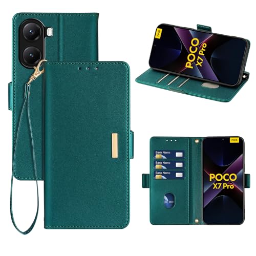 乐天商城 - 送料無料 Xiaomi POCO X7 Pro ケース 手帳型 シャオミ POCO X7 プロ レザーケース PUレザー スマホカバー スマホケース 財布型 カード収納 マグネット開閉 カメラ保護 横置きスタンド機能 ストラップ付き 耐摩擦 耐衝撃 全面保護 (Xiaomi POC