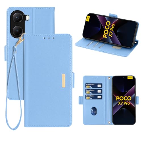 乐天商城 - 送料無料 Xiaomi POCO X7 Pro ケース 手帳型 シャオミ POCO X7 プロ レザーケース PUレザー スマホカバー スマホケース 財布型 カード収納 マグネット開閉 カメラ保護 横置きスタンド機能 ストラップ付き 耐摩擦 耐衝撃 全面保護 (Xiaomi POC