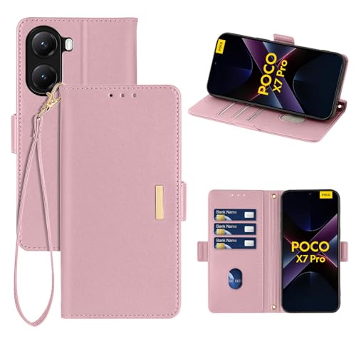 樂天商城 - 送料無料 Xiaomi POCO X7 Pro ケース 手帳型 シャオミ POCO X7 プロ レザーケース PUレザー スマホカバー スマホケース 財布型 カード収納 マグネット開閉 カメラ保護 横置きスタンド機能 ストラップ付き 耐摩擦 耐衝撃 全面保護 (Xiaomi POC