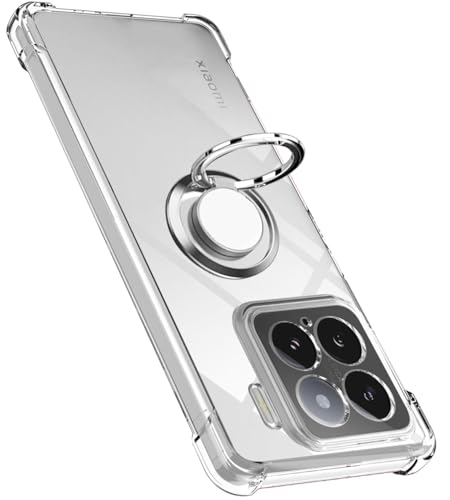 乐天商城 - Xiaomi 15 ケース リング TPU 薄型 軽量 シリコン 耐衝撃 指紋防止 車載ホルダー防塵 一体型 人気 携帯カバー (クリア) 送料無料