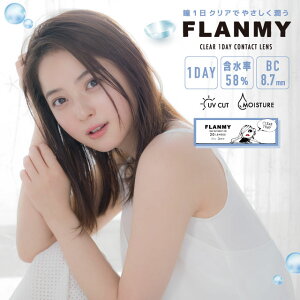 եߡꥢǡ1Ȣ20FLANMY CLEAR 1DAY͹ѥå̵ۺڴ ٤ ǡ UVå 14.2mm 󥿥ȥ ꥢ󥿥 1ȤΤ Contact Lenses 1day 