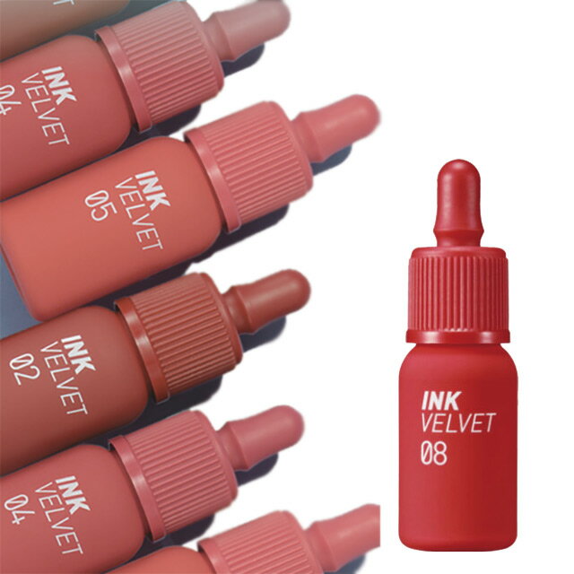 ペリペラ インク ベルベット Peripera INK VELVETK口紅 リップ ベルベットティント ローズ コーラル レッド プチプラ 韓国コスメ 化粧品 コスメ