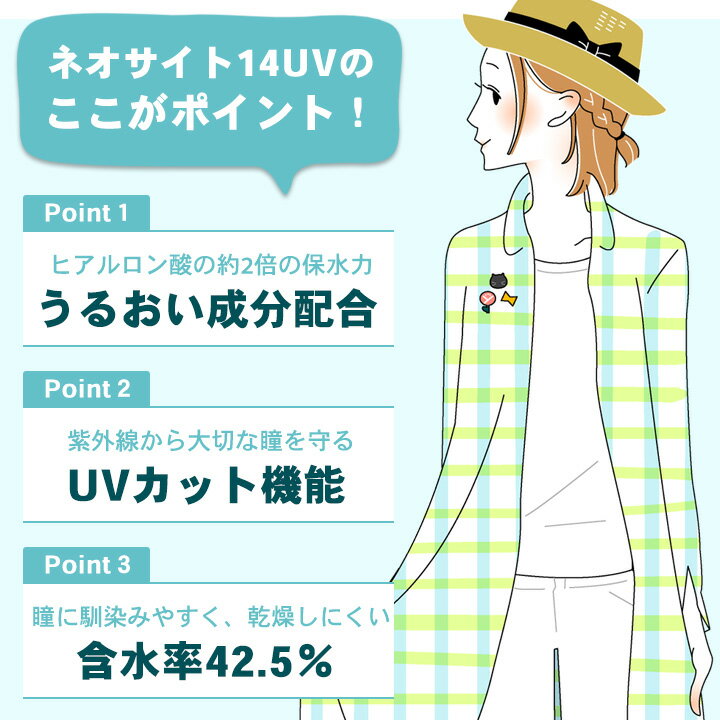 コンタクトレンズ2weekネオサイト14UV【4箱セット】