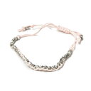 shashi シャシ 1R NUGGET BRACELET カラーストーンブレスレット ピンク/シルバー ミサンガ ユニセックス アクセサリー【新古品】【中古】【shashi】