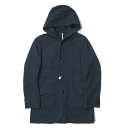 ts(s) ティーエスエス 日本製 Embossed Dobby Cloth Hooded Long Jacket エンボスドビークロス フーデットロングジャケット TT30LC01 1 ネイビー コート アウター【中古】【ts(s)】