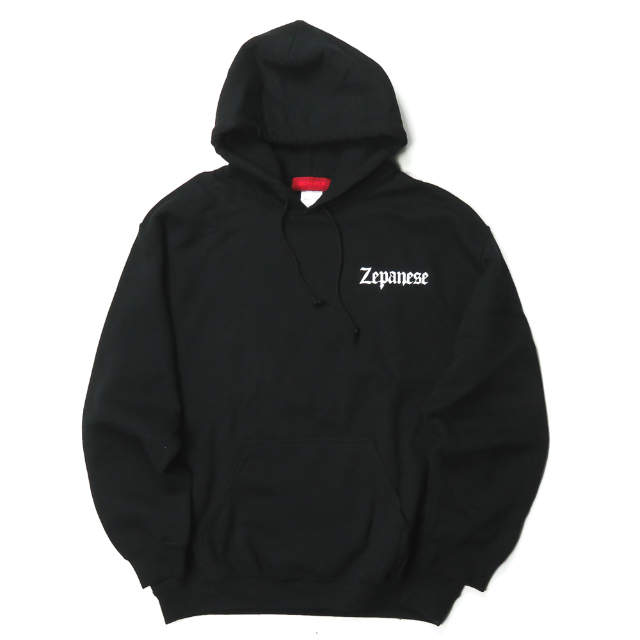 Zepanese Club x BEAMS T ゼパニーズクラブ ビームスティー 別注 Logo Hoodie ロゴプリントスウェットプルオーバーパーカ－ M ブラック フーディー IMA:ZINE Verdy トップス