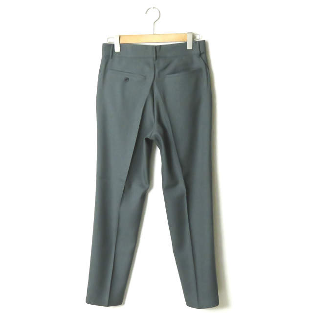 bukht ブフト 19AW 日本製 NEW CLASSIC TROUSERS HIGH DENSITY POLYESTER TWILL ニュークラシックトラウザーズ BV-95803 1(S) MOSS GREEN スタプレ パンツ スラックス ボトムス【新古品】【中古】【bukht】