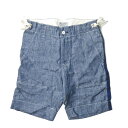 KENNETH FIELD ケネスフィールド 20SS 日本製 CEREMONY 2 SHORTS -BLUE- セレモニーショーツ リネンサージ S ブルー サイドライン 側章 ボトムス【中古】【KENNETH FIELD】