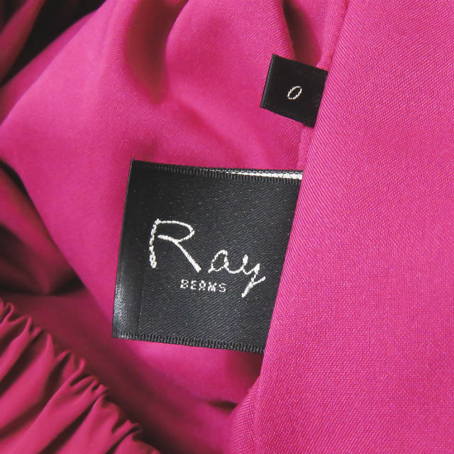 Ray BEAMS レイビームス タフタプリーツスカート 63-27-0119-509 0 ピンク ウエストゴム ポリエステル ボトムス【中古】【Ray BEAMS】