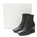 3.1 Phillip Lim スリーワン フィリップリム DRUM 70MM STRETCH ANKLE BOOT ラムレザー ストレッチアンクルブーツ SHF8-T558SNN 35(22cm) ブラック サイドジップ シューズ【中古】【3.1 Phillip Lim】