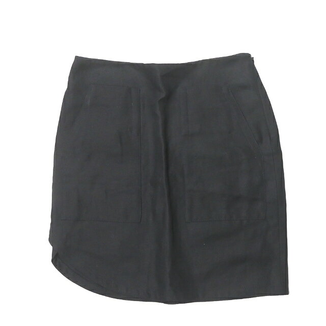 3.1 Phillip Lim スリーワン フィリップリム リネンダブルポケットタイトスカート 36程度 ブラック ボトムス【中古】【3.1 Phillip Lim】
