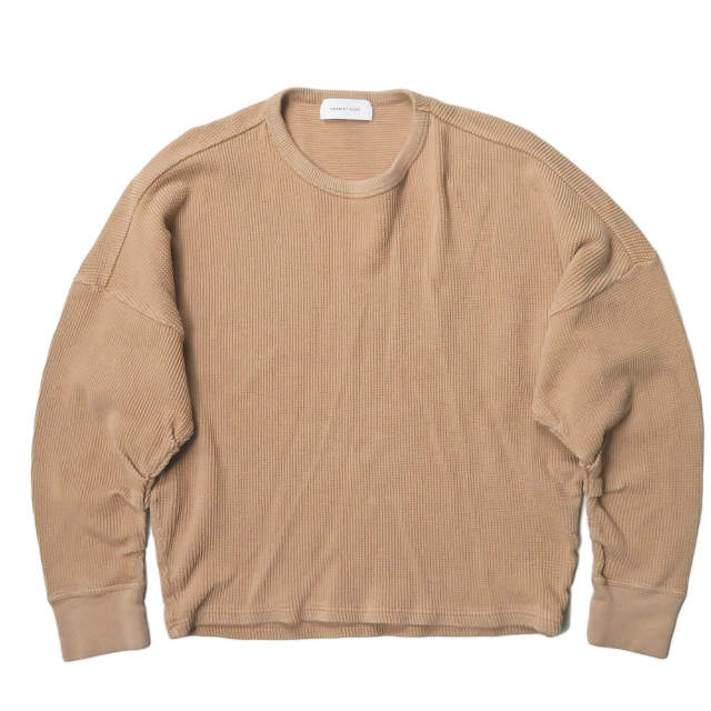 樂天商城 - ADAM ET ROPE アダムエロペ 18SS 日本製 タックフォルムサーマルプルオーバー GAM-0832 フリー ベージュ カットソー トップス【中古】【ADAM ET ROPE】