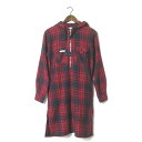 Engineered Garments エンジニアードガーメンツ アメリカ製 Long Bush Shirt - Heavy Twill Plaid ロングブッシュシャツ ヘビーツイルチェック XS レッド 長袖 プルオーバー アノラック パーカー トップス【中古】【Engineered Garments】