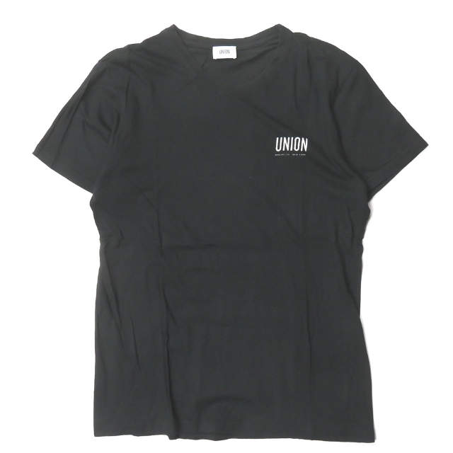 樂天商城 - UNION BROOKLYN NEW YORK ユニオン ロゴプリント クルーネックTシャツ S程度 ブラック 半袖 カットソー トップス【中古】【UNION BROOKLYN NEW YORK】