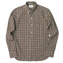 GAMBERT CUSTOM SHIRT ギャンバードカスタムシャツ アメリカ製 コットンチェックBDシャツ S グリーン/ピンク等 ボタンダウン 長袖 トップス