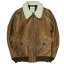 visvim ビズビム 日本製 ELMENDORF JACKET 襟ボア エレメンドルフジャケット S BROWN 革ジャン A-2 レザージャケット GORE WINDSTOPPER アウター【中古】【visvim】