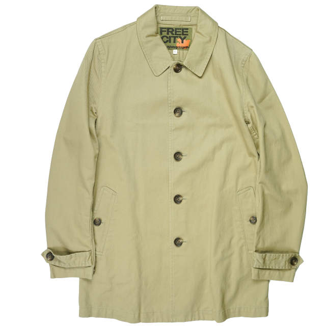 FREECITY フリーシティ 日本製 CHINO SHOP COAT チノショップコート 700038-994 1 ベージュ ステンカラーコート アウター【中古】【FREECITY】