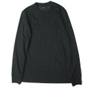 3.1 Phillip Lim スリーワン フィリップリム 17AW LS PERFECT T-SHIRT - PINSTRIPE PONTI ピンストライプ ポンチロングスリーブTシャツ F1721941PIPM XS NAVY 長袖 クルーネック トップス【新古品】【中古】【3.1 Phillip Lim】