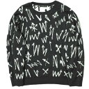 roarguns ロアーガンズ 21AW 12GG ARROW JACQUARD KNIT アロージャガードリバーシブルクルーネックニット 21FGK-02 2 BLACK/WHITE セーター プルオーバー roar ロアー トップス