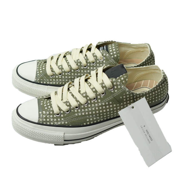 N.HOOLYWOOD COMPILE LINE x CONVERSE ADDICT x UNDERCOVER エヌハリウッド コンバースアディクト アンダーカバー 21AW 別注 CHUCK TAYLOR NU OX 2212-SE01peg US8.5(27cm) KHAKI CHECK ナイトカモフラージュ REBEL スニーカー シューズ【新古品】【中古】【N.HOOLYWOOD】