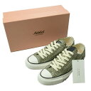 N.HOOLYWOOD COMPILE LINE x CONVERSE ADDICT x UNDERCOVER エヌハリウッド コンバースアディクト アンダーカバー 21AW 別注 CHUCK TAYLOR NU OX 2212-SE01peg US9(27.5cm) KHAKI CHECK ナイトカモフラージュ REBEL スニーカー シューズ【新古品】【中古】【N.HOOLYWOOD】