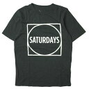 SATURDAYS SURF NYC T^f[YT[tj[[N CIRCLE SQUARE TEE T[NXNGA SvgN[lbNTVc BBM2411 S ubN  gbvXyÁzySATURDAYS SURF NYCz