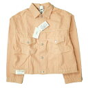 WESTOVERALLS ウエストオーバーオールズ 20SS 日本製 857B DENIM TRACKER JACKET デニムトラッカージャケット 20SSBZ857SE S PALE ORANGE Gジャン 3rd ブルゾン Sタイプ アウター【新古品】【中古】【WESTOVERALLS】